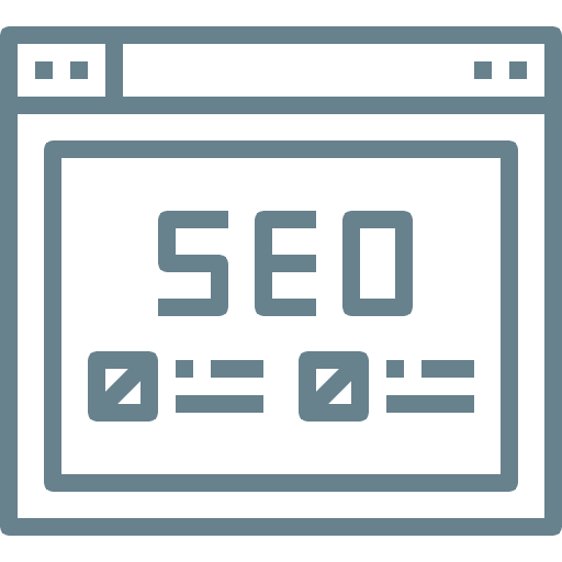 ícono seo web