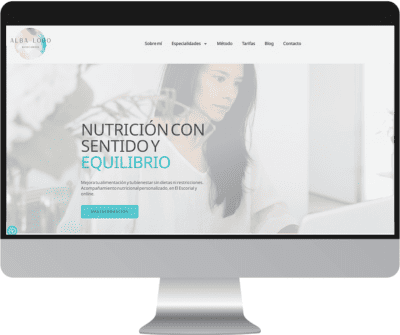 Para que la web de Alba Lobo esté perfectamente optimizada para SEO (especialmente si usas herramientas como Rank Math) y sea accesible para personas con discapacidad visual, aquí tienes una estructura de títulos y textos ALT (texto alternativo) para las imágenes clave que se ven en las capturas de pantalla: 1. Foto principal (Hero) de Alba de fondo Nombre de archivo recomendado: alba-lobo-nutricionista-el-escorial.jpg Texto ALT: Alba Lobo, nutricionista en El Escorial y online, trabajando frente a su ordenador en un espacio luminoso